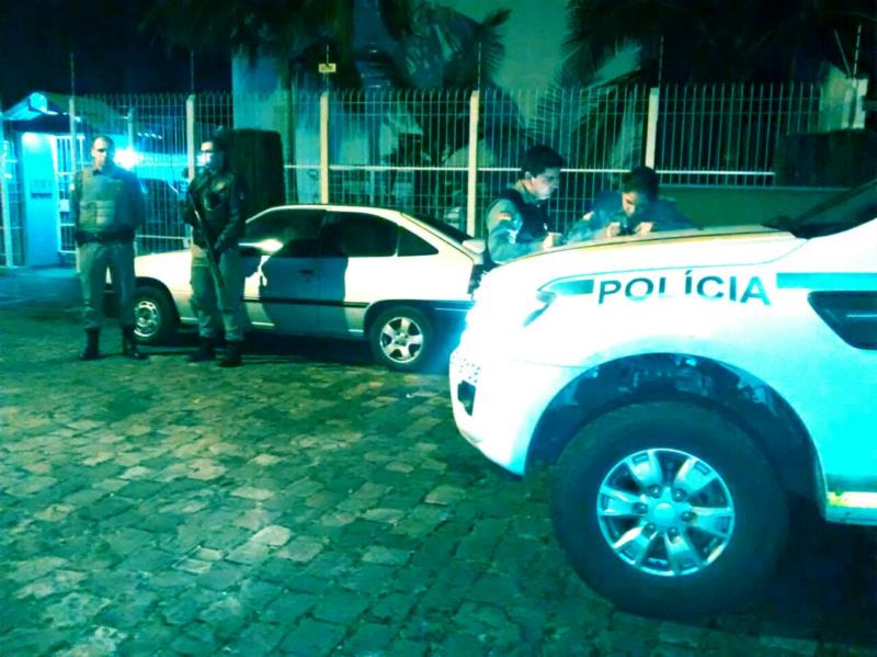 Brigada Militar de Santa Cruz e alunos soldados recuperam carro furtado
