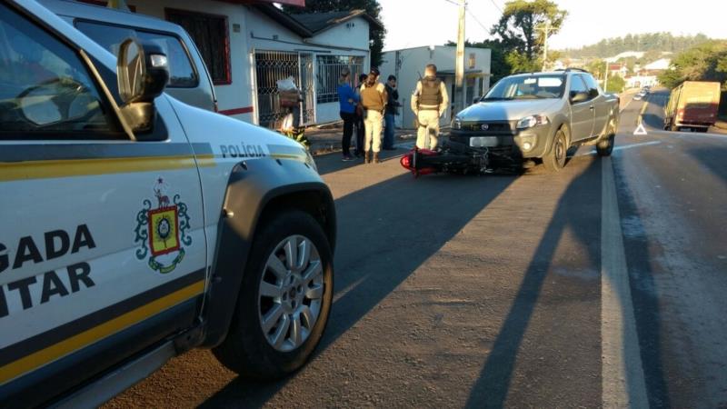Acidente deixa motociclista ferido no Centro de Vera Cruz