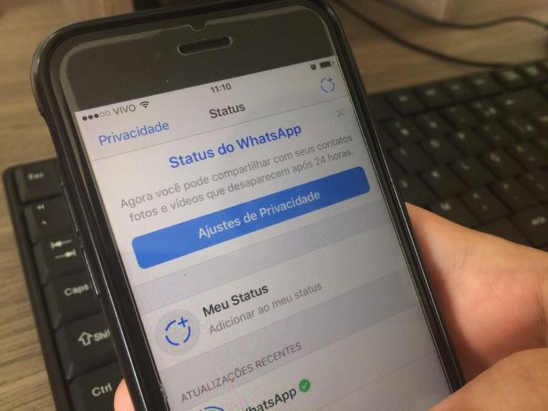 WhatsApp libera nova função de status com fotos e vídeos