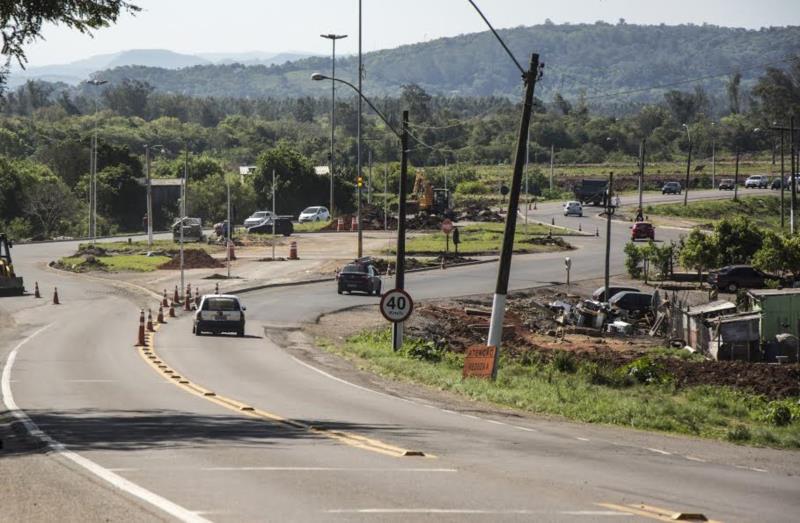 Rotatória do Bom Jesus está quase concluída