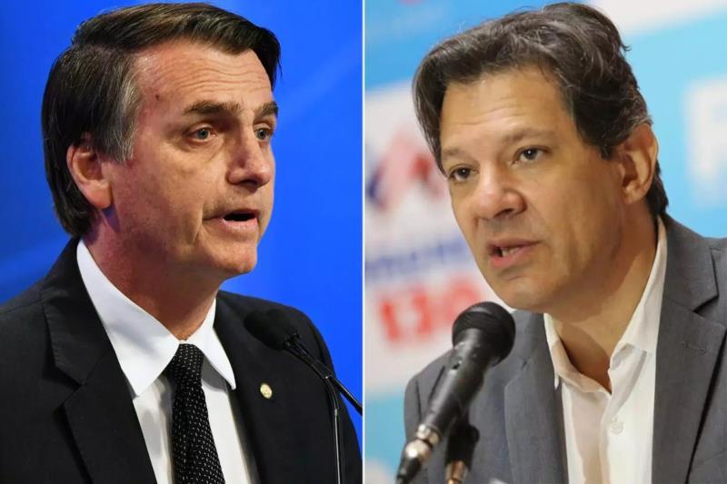 Ibope: Bolsonaro tem 59% dos votos válidos; Haddad tem 41%