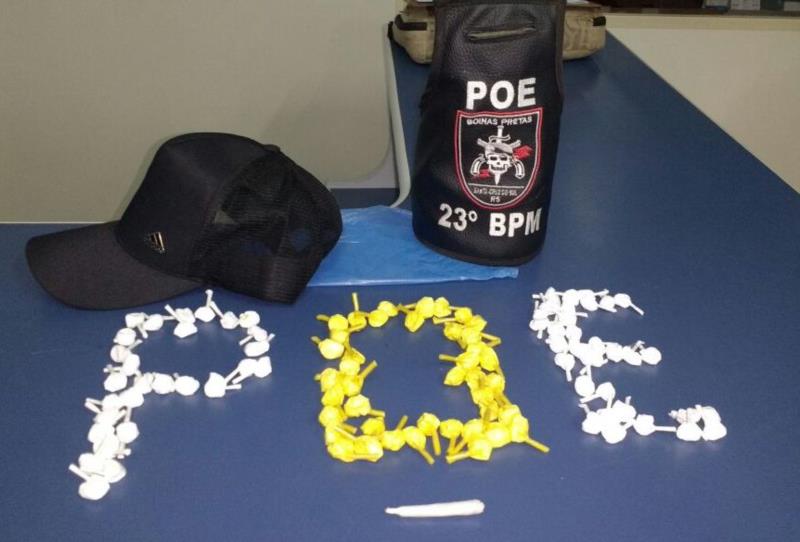 Adolescente de 14 anos é apreendido com 102 buchas de cocaína