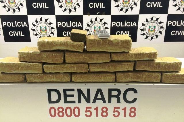 Polícia apreende 12 kg de maconha no Vale dos Sinos