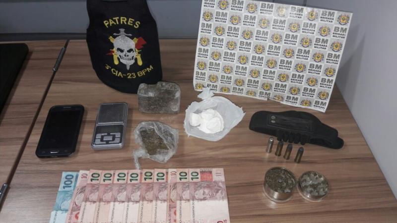 BM prende jovem com drogas
