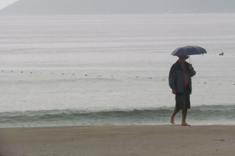 Final de semana da virada deve ser de chuva nas praias do RS e SC