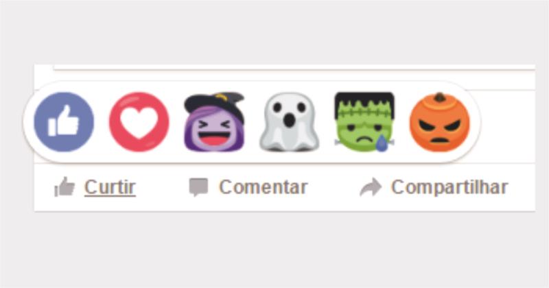 Facebook ganha novos botões e máscaras para celebrar Halloween