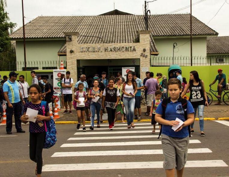 Campanha de trânsito ocorre na Escola Harmonia