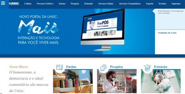 Unisc inaugura novo portal dia 3 de outubro