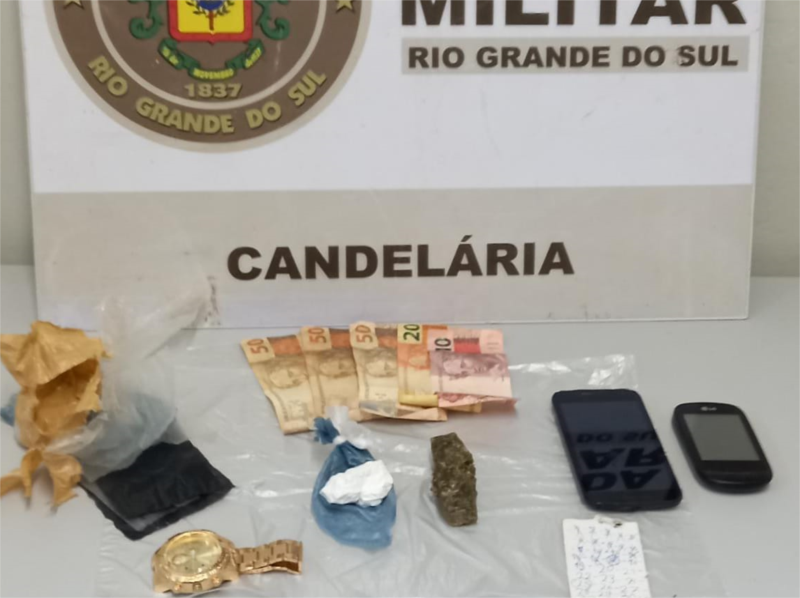 Homem é preso por tráfico de drogas em Candelária