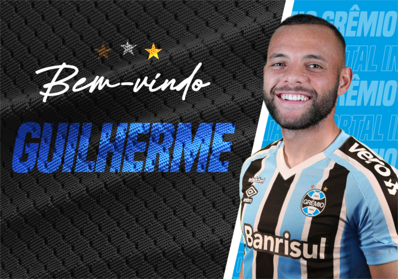 Grêmio anuncia atacante Guilherme como novo reforço