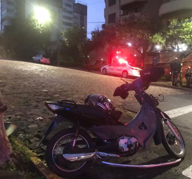 Homem fica ferido em acidente no centro de Santa Cruz