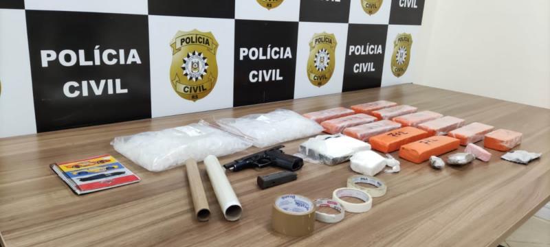 Draco apreende drogas e arma no Bairro Bonfim