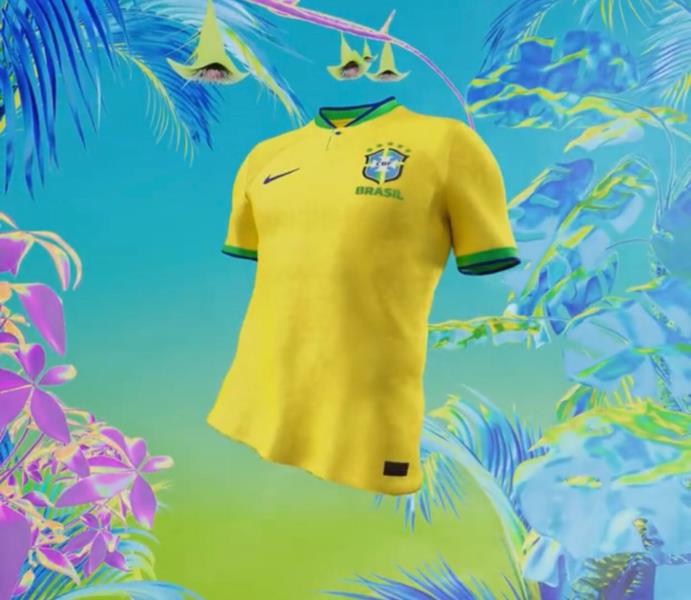 CBF apresenta camisa da seleção brasileira para Copa do Mundo no Catar