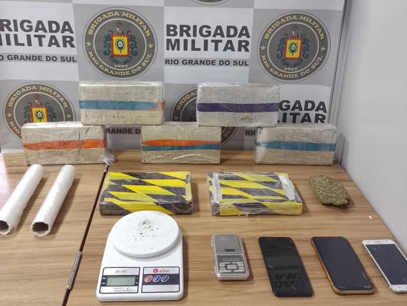 Brigada Militar apreende cocaína avaliada em cerca de R$ 350 mil