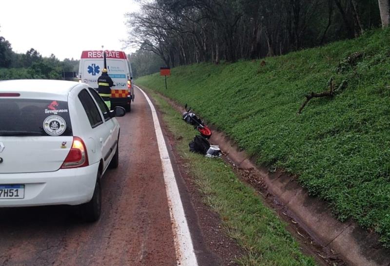 Saída de pista deixa ferido na RSC-287