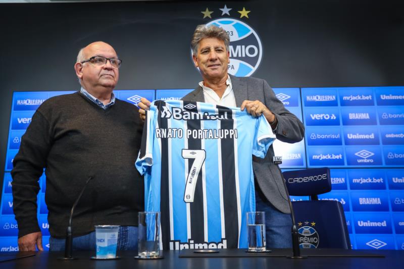 VÍDEO: Renato Portaluppi é apresentado oficialmente como novo técnico do Grêmio