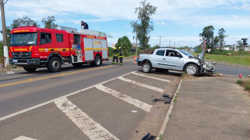 Acidente deixa duas pessoas feridas na RSC-453 em Venâncio Aires