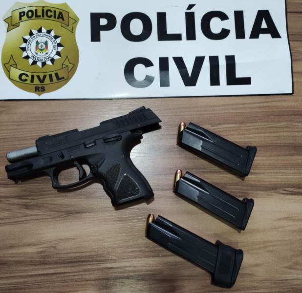 Polícia Civil apreende arma que estaria sendo utilizada para ameaças em Venâncio Aires