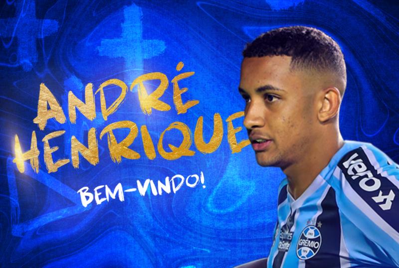 Grêmio anuncia contratação do centroavante André Henrique