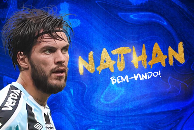 Grêmio anuncia a contratação do meio-campo Nathan