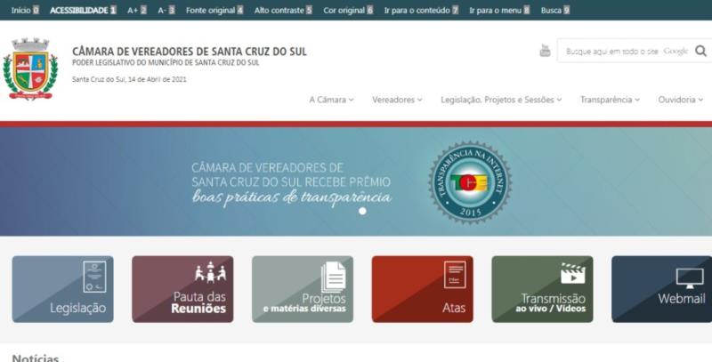 Após ser hackeado, site do Legislativo de Santa Cruz volta a funcionar