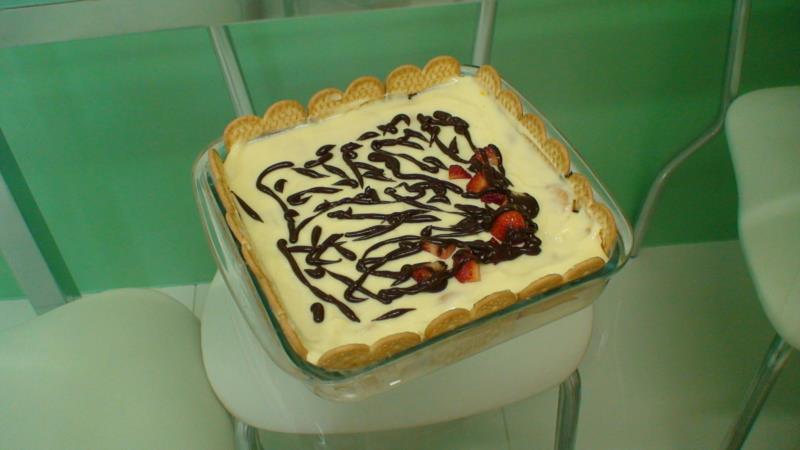 Torta de bolacha sem nata