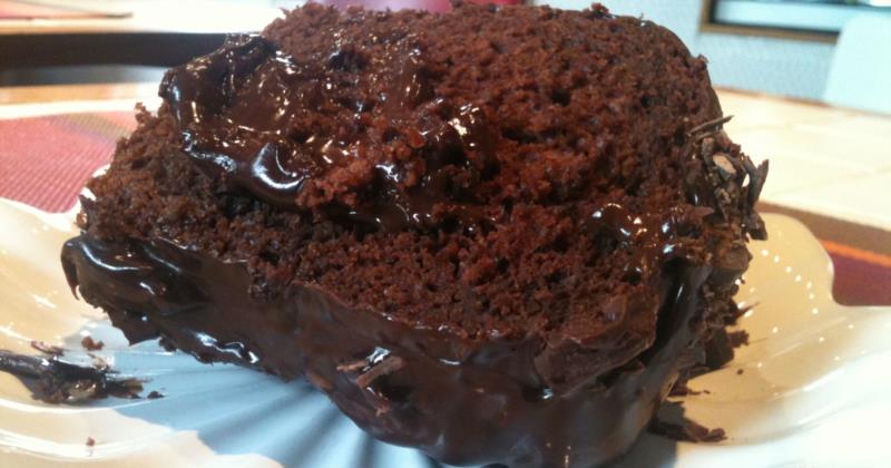 Bolo de chocolate de liquidificador