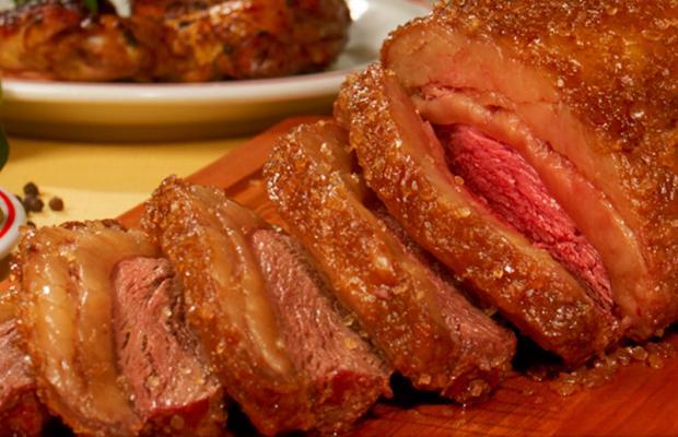 Picanha ao forno com sal grosso