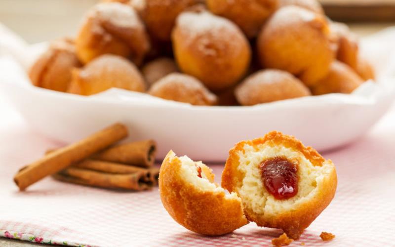 Bolinho de chuva feito no forno