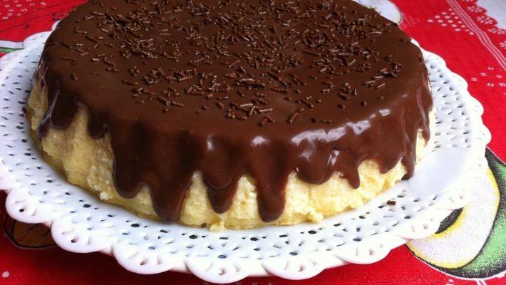 Cheesecake prático com ganache