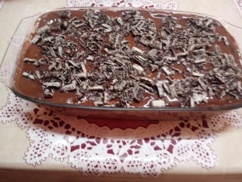 Torta de bolacha de chocolate