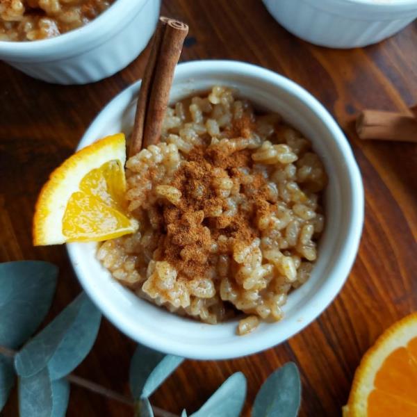 Arroz Doce com Laranja