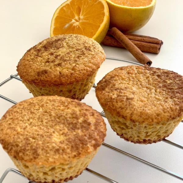 Muffin de laranja com aveia