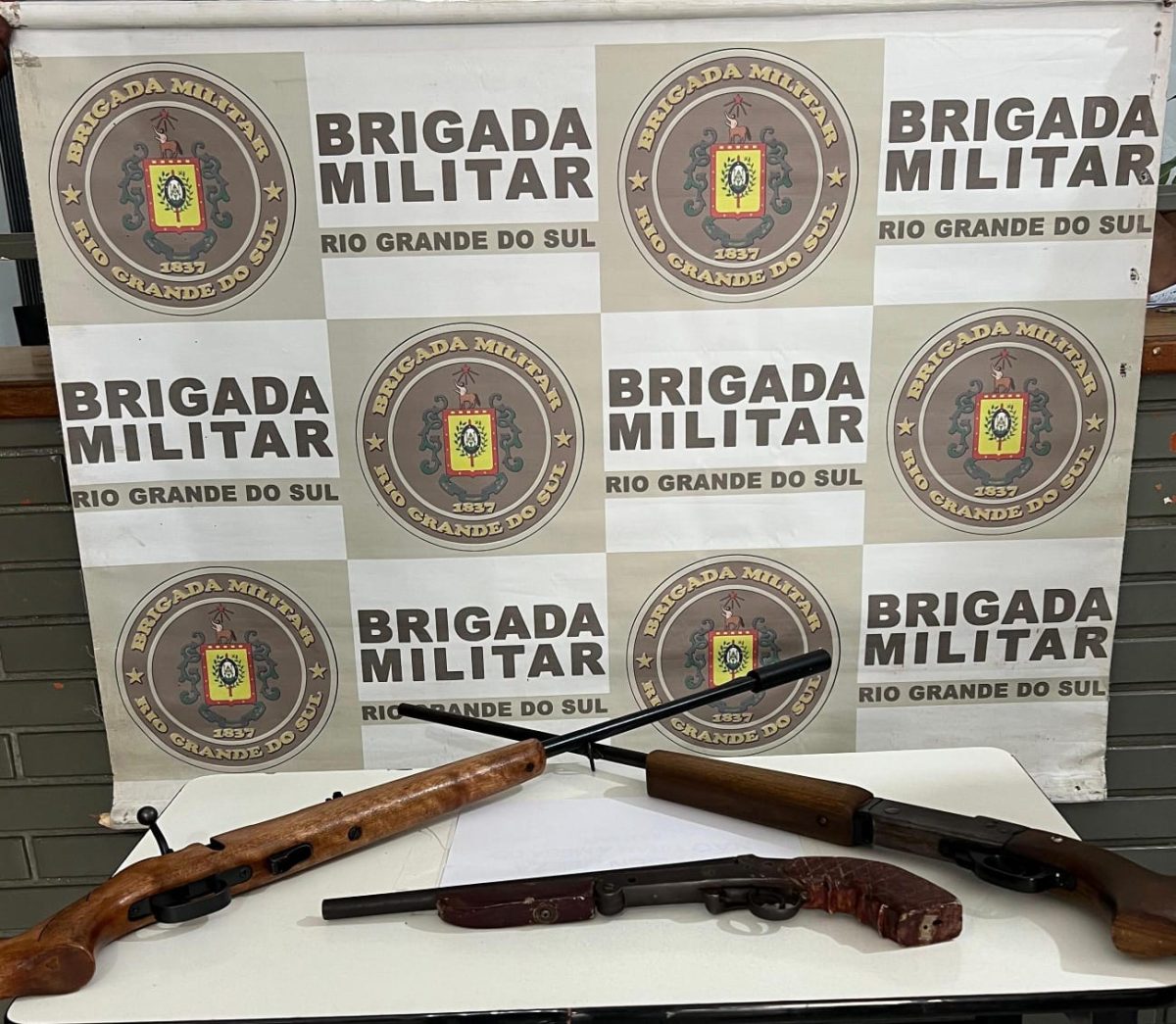 Armas de fogo são apreendidas em Rio Pardo