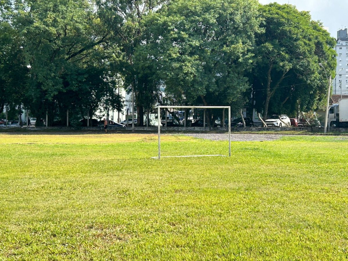 Goleira do campo do Municipal cai em cima do rosto de adolescente