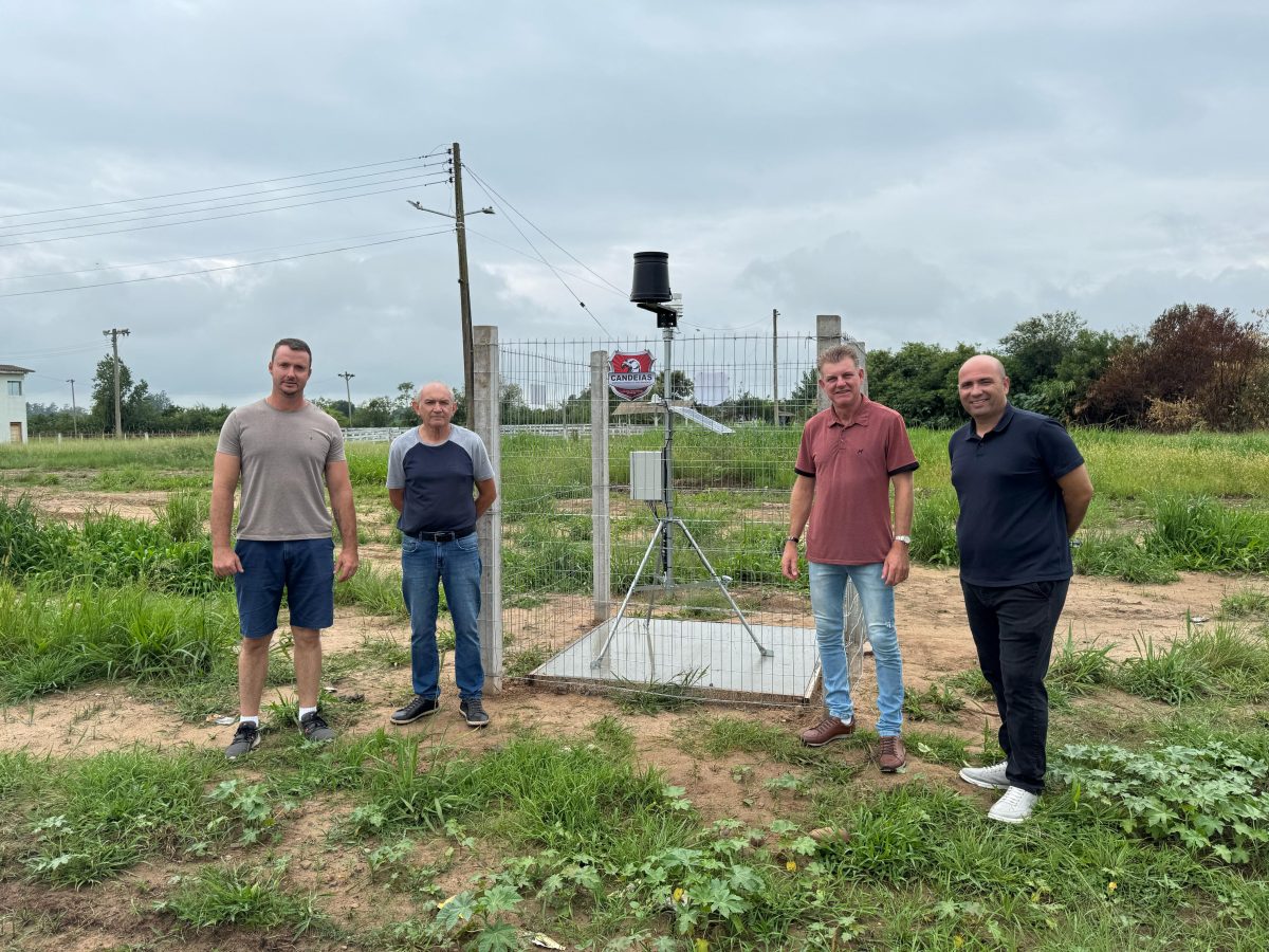 Candelária recebe estação meteorológica para monitoramento climático desenvolvido pela Unisc