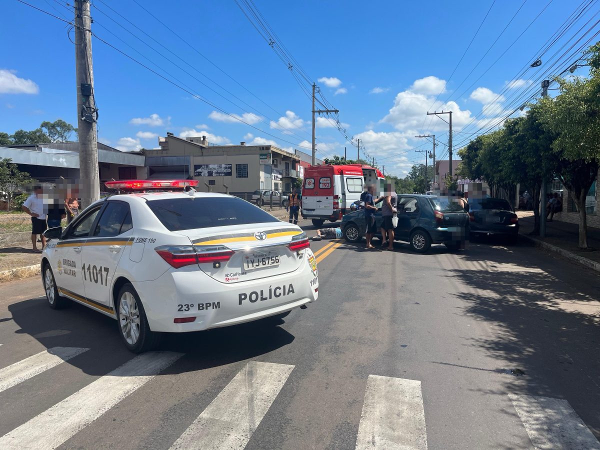 Colisão deixa homem ferido em Venâncio Aires