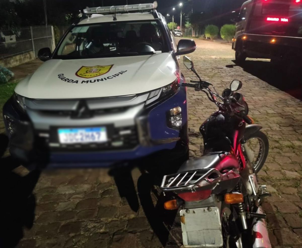 Guarda Municipal apreende motocicleta com placa adulterada