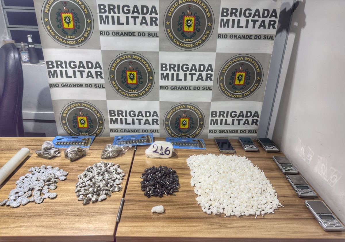 Mulher é presa e mais de 1,5 mil porções de drogas são apreendidas em Venâncio Aires