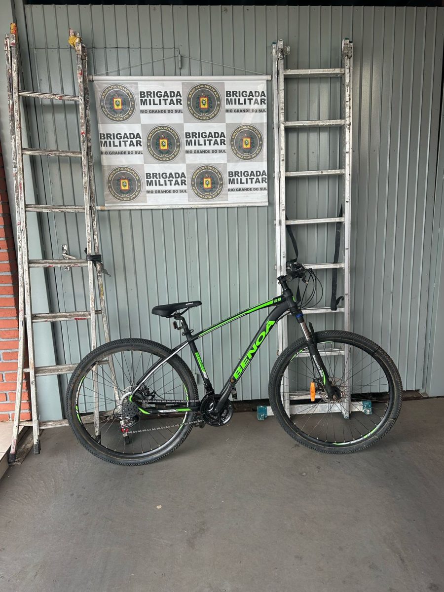 Brigada Militar realiza prisão por receptação e recupera bicicleta furtada em Venâncio Aires