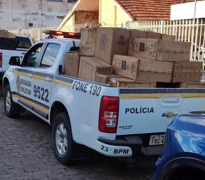 BM apreende carregamento de cigarros contrabandeados