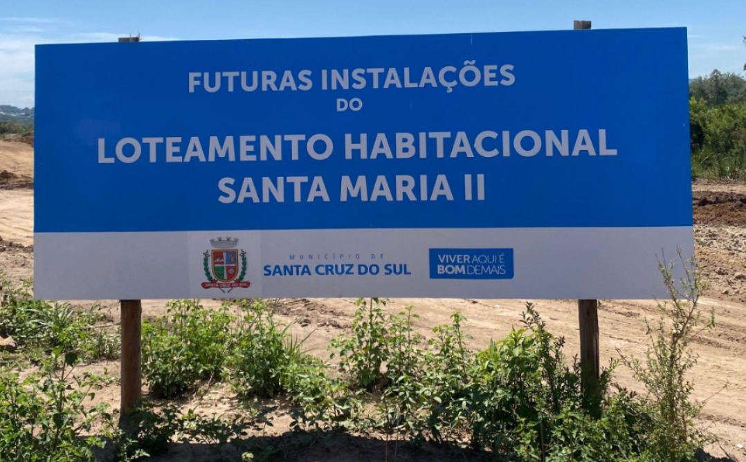 Construção do Loteamento Santa Maria II avança e pode ser concluída antes do prazo