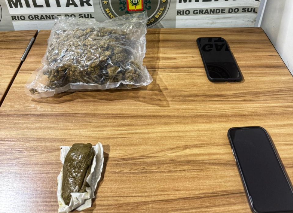 Brigada Militar prende jovem por tráfico de drogas no Centro de Venâncio Aires