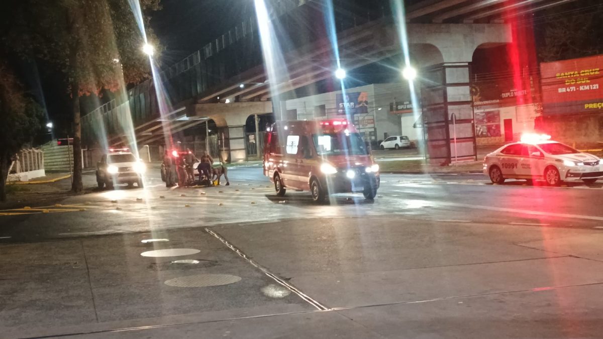 Mulher é atropelada no Bairro Arroio Grande