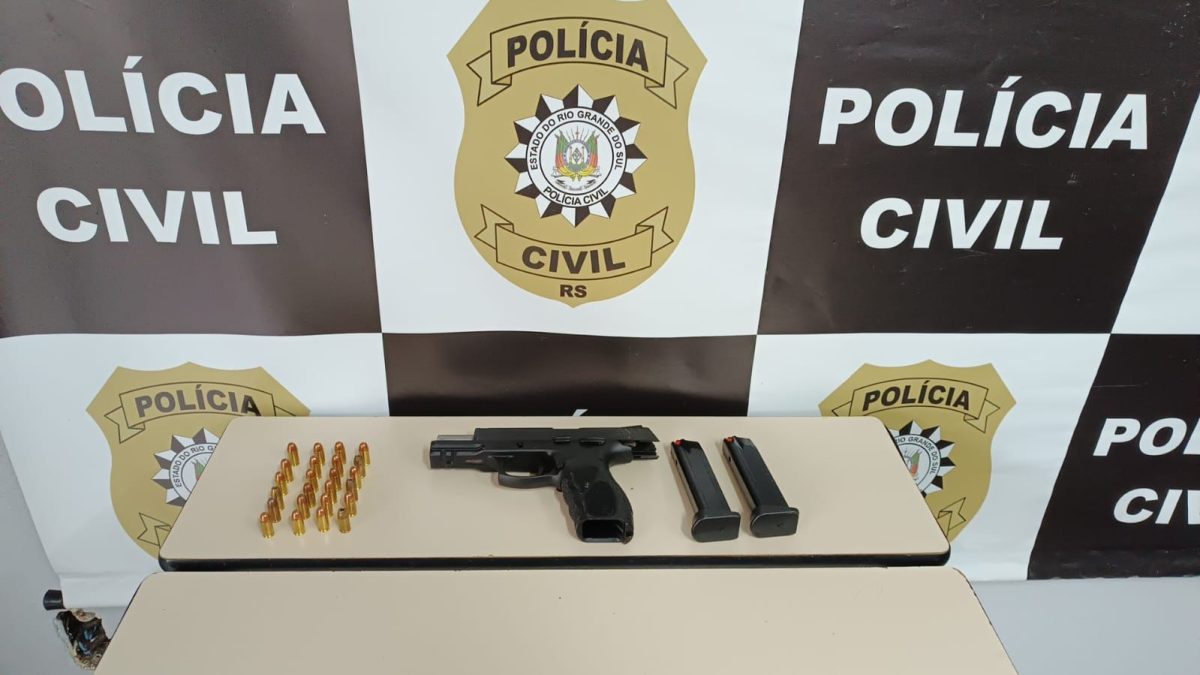 Polícia Civil de Venâncio Aires apreende arma durante investigação de caso de violência doméstica