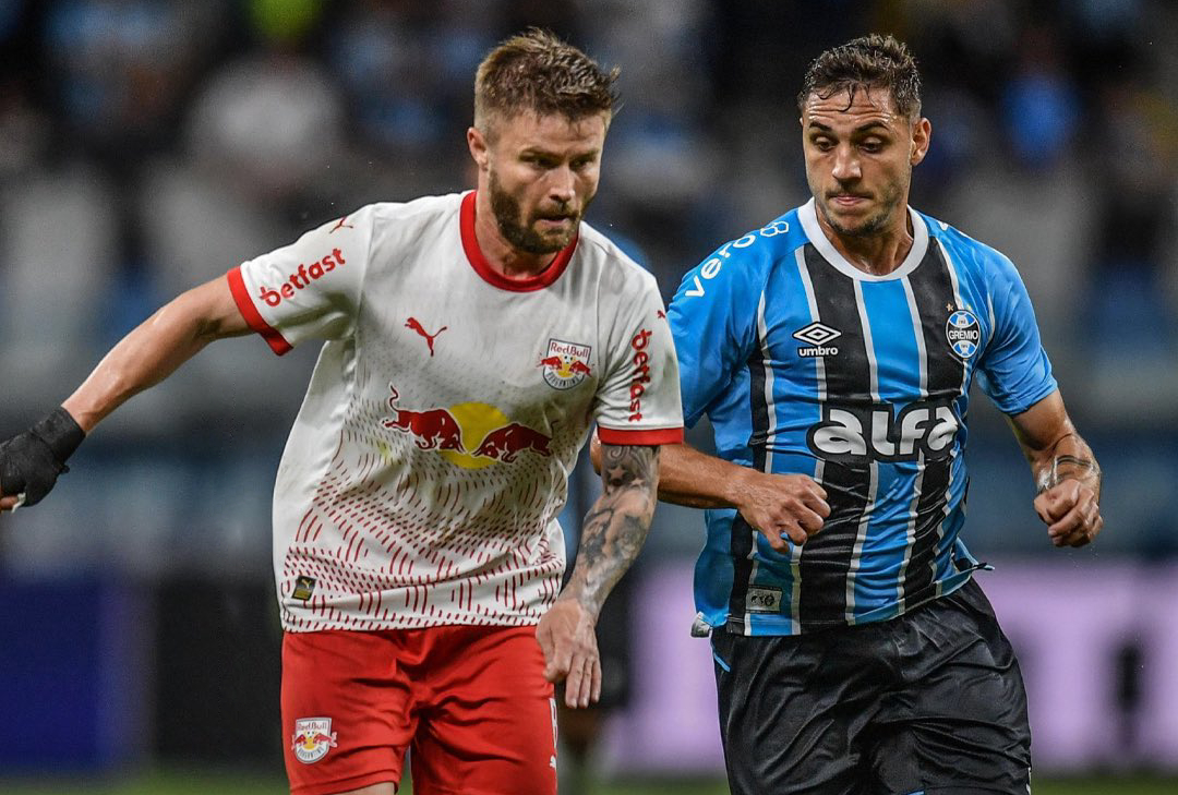 Grêmio abre placar, mas cede o empate para o Bragantino